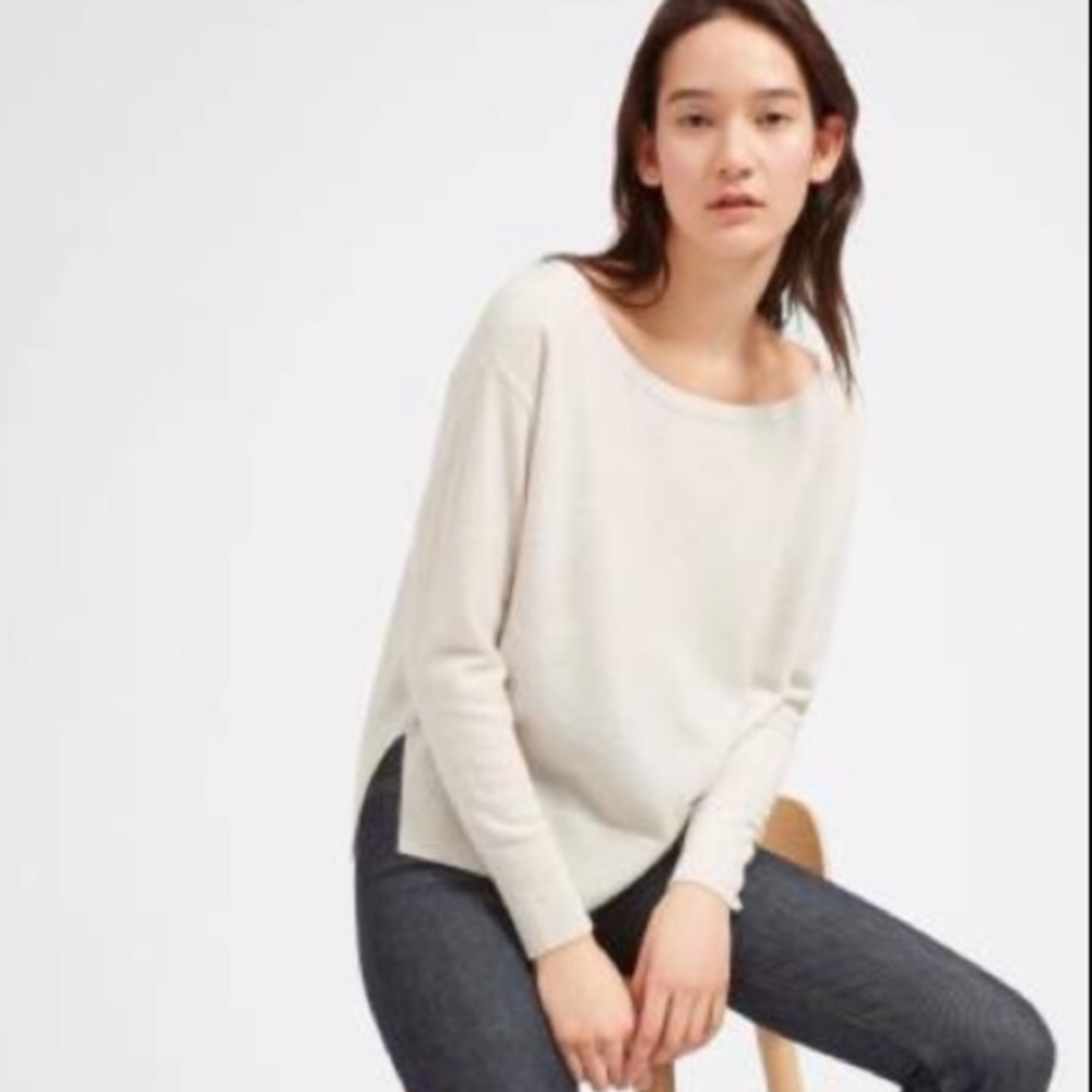 Everlane boatneck cashmere sweater